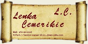 Lenka Čemerikić vizit kartica